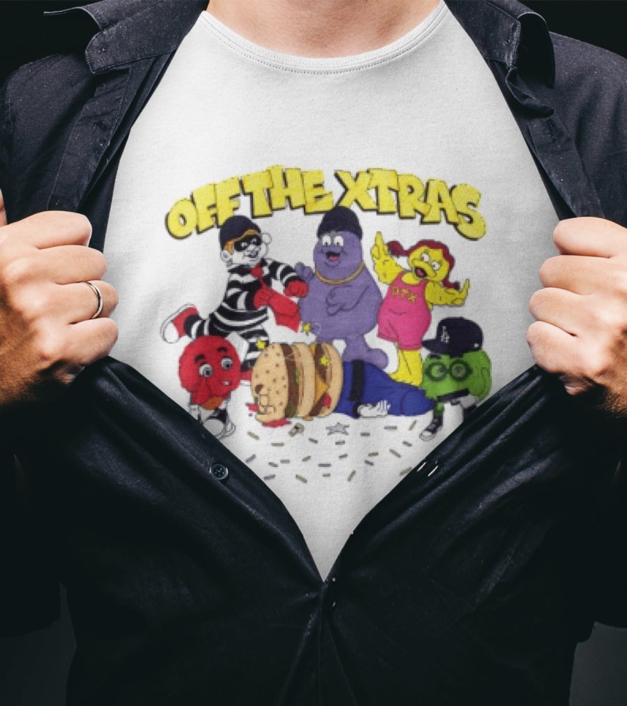 Geezy World Store Trappy Meal Off The Xtras Characters T-Shirt