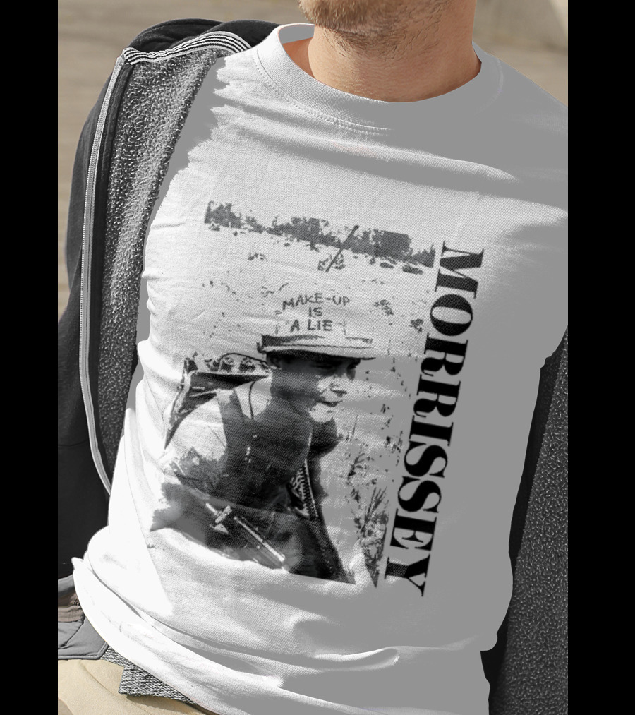 Morrissey Make Up Is A Lie Combat 2026 Tour T-Shirt
