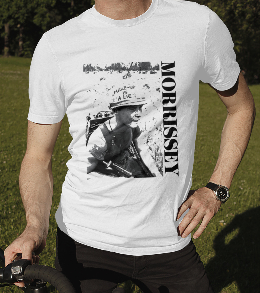 Morrissey Make Up Is A Lie Combat 2026 Tour T-Shirt