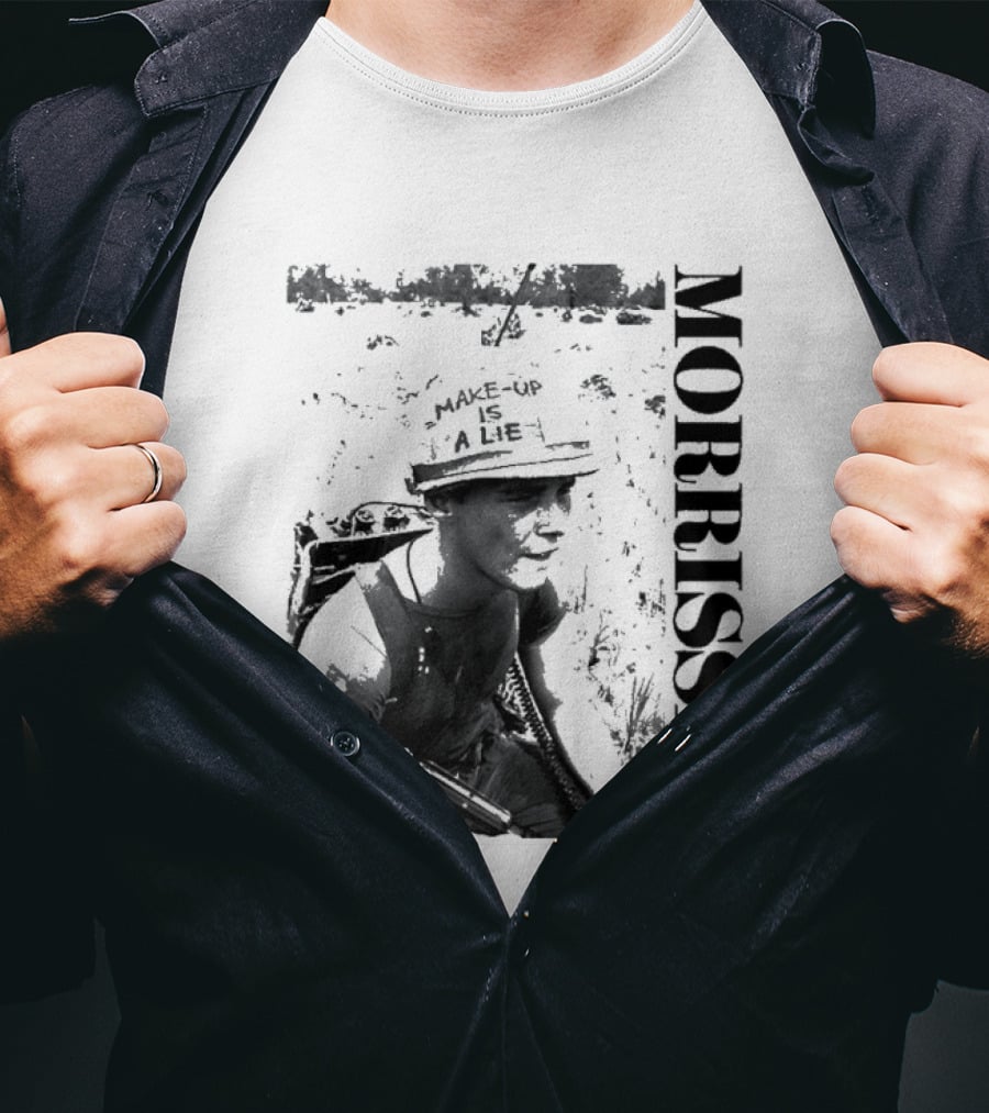 Morrissey Make Up Is A Lie Combat 2026 Tour T-Shirt