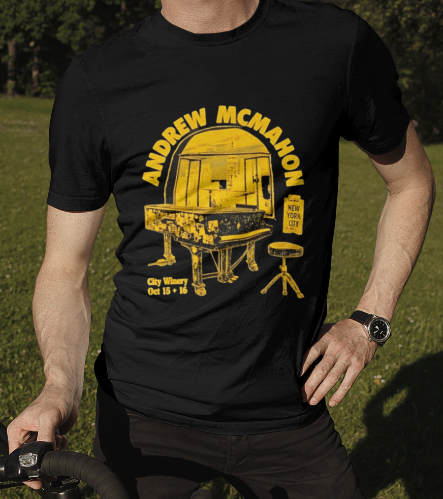 Andrew McMahon City Winery New York City October 15 16 2026 Piano T-Shirt