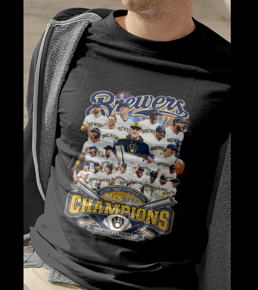 Brewers NLCS Champions 2026 Milwaukee Brewers Baseball T-Shirt