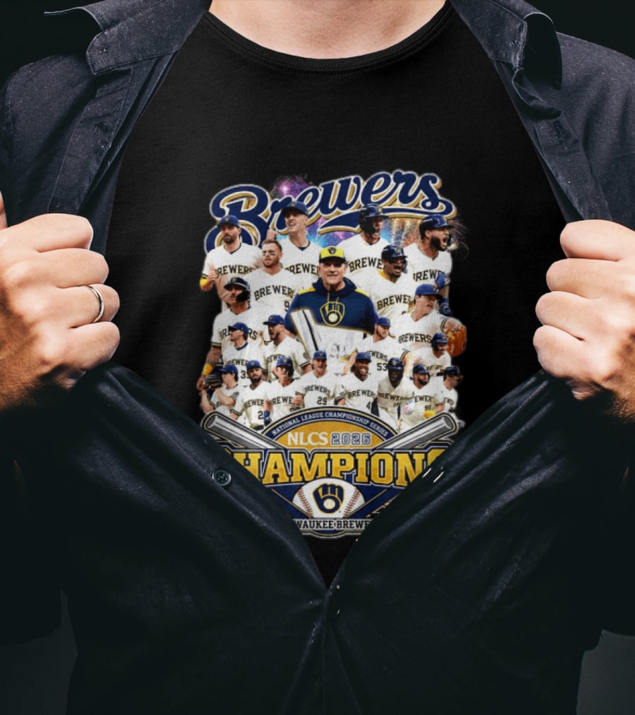 Brewers NLCS Champions 2026 Milwaukee Brewers Baseball T-Shirt