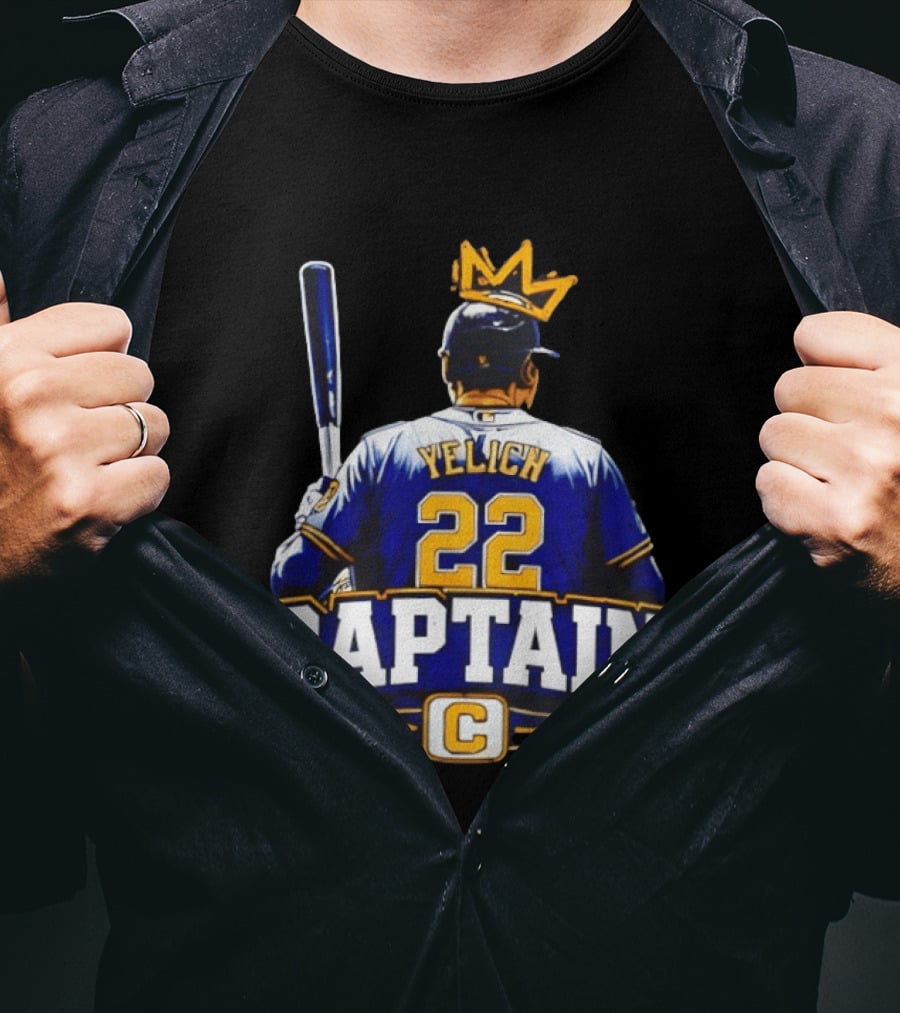 Yelich 22 Captain C Milwaukee Brewers NLCS 2026 T-Shirt