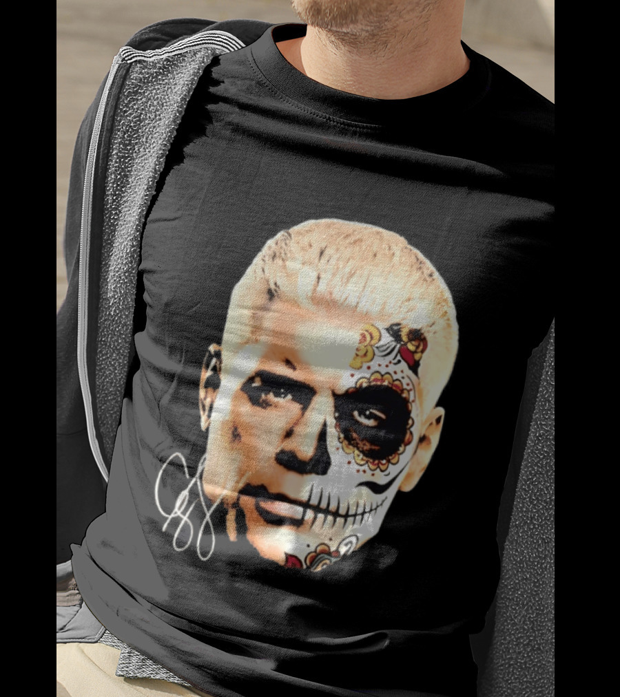 Cody Rhodes Dia De Muertos Sugar Skull Facepaint T-Shirt