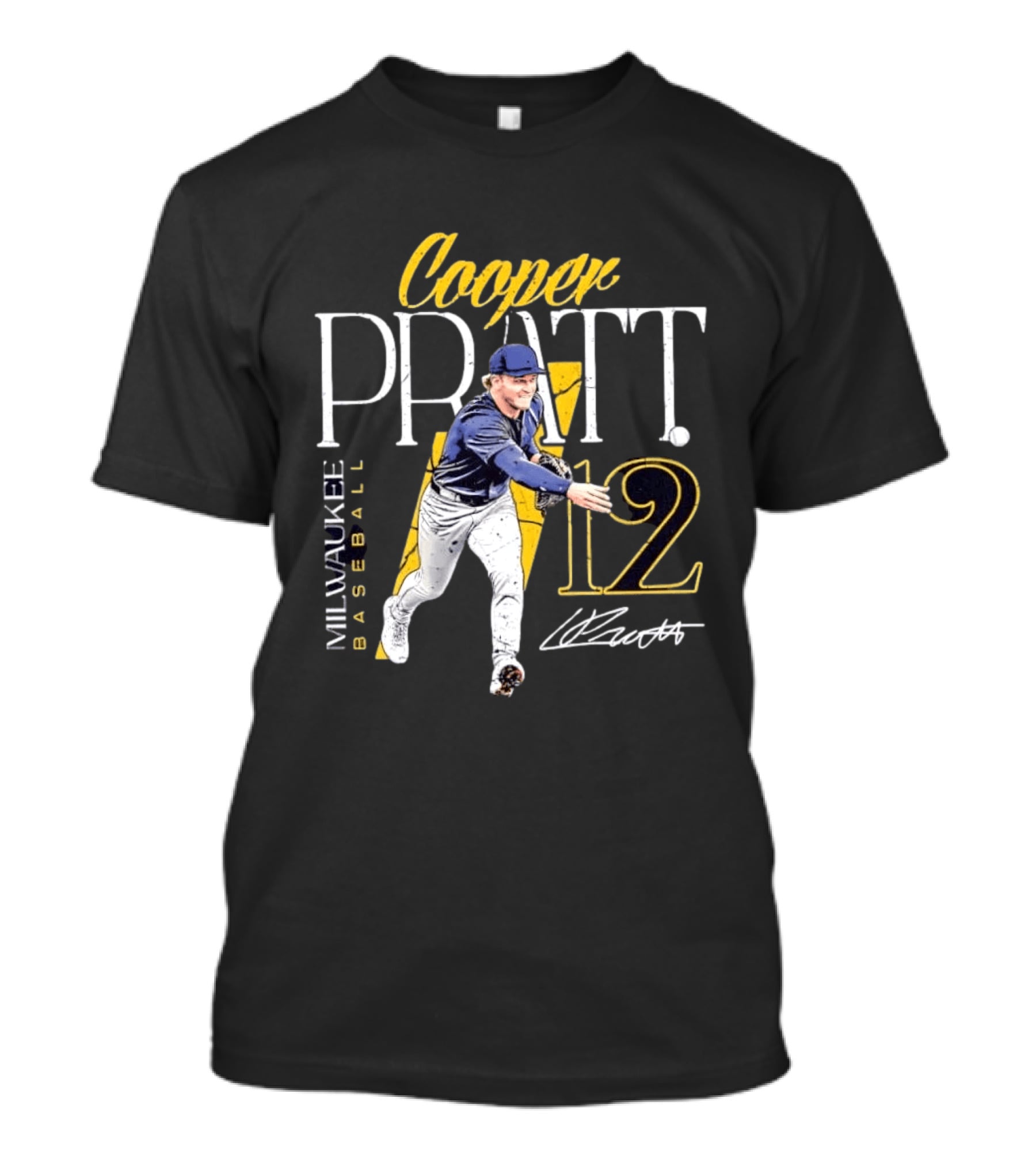 Cooper Pratt Milwaukee Baseball No 12 T-Shirt