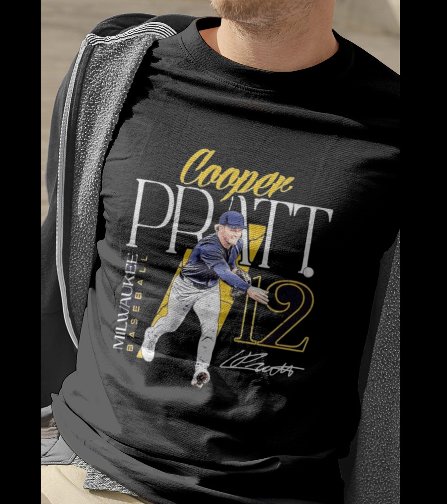 Cooper Pratt Milwaukee Baseball No 12 T-Shirt