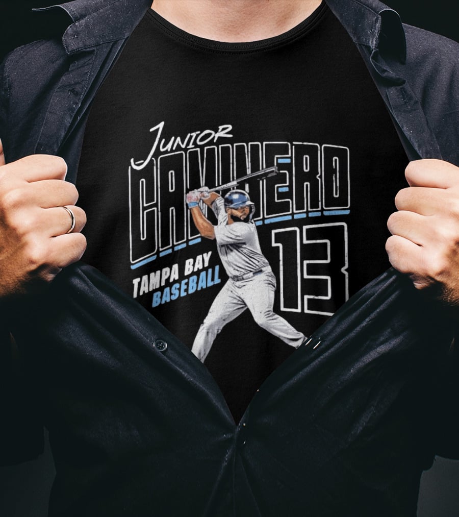 Junior Caminero 13 Tampa Bay Baseball Player T-Shirt