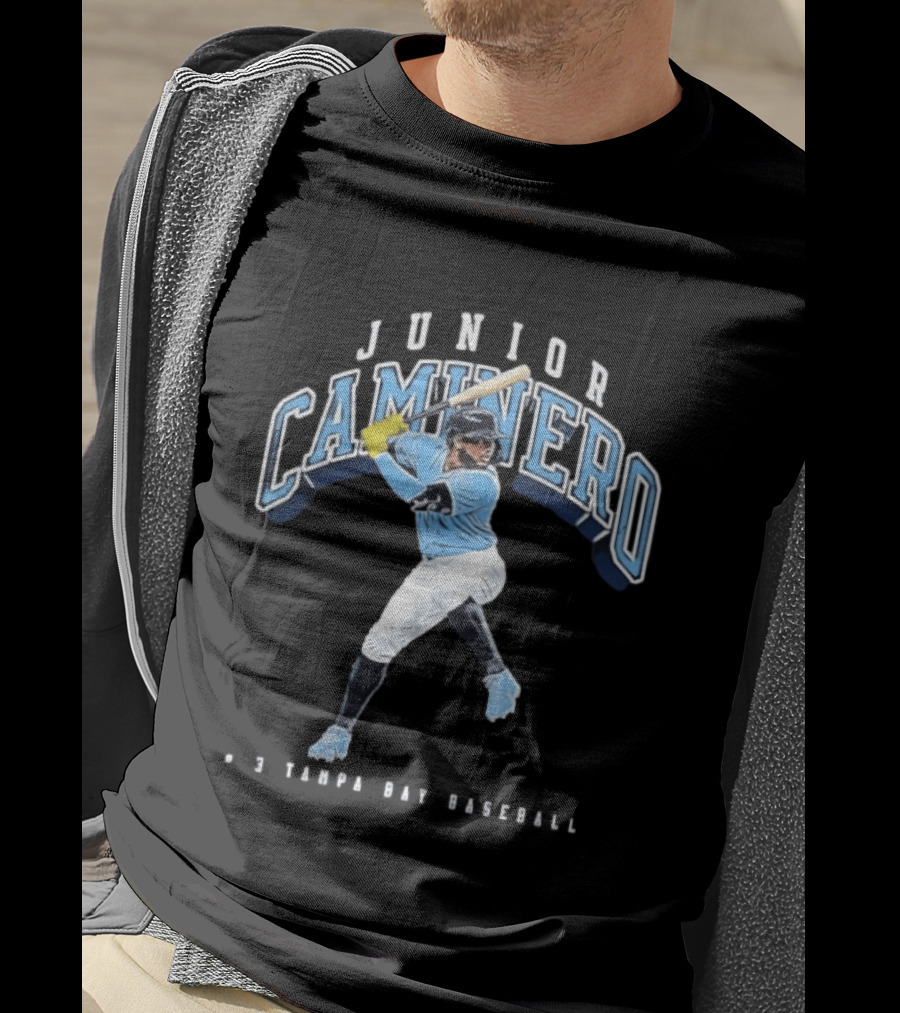 Junior Caminero Tampa Bay Baseball #9 T-Shirt