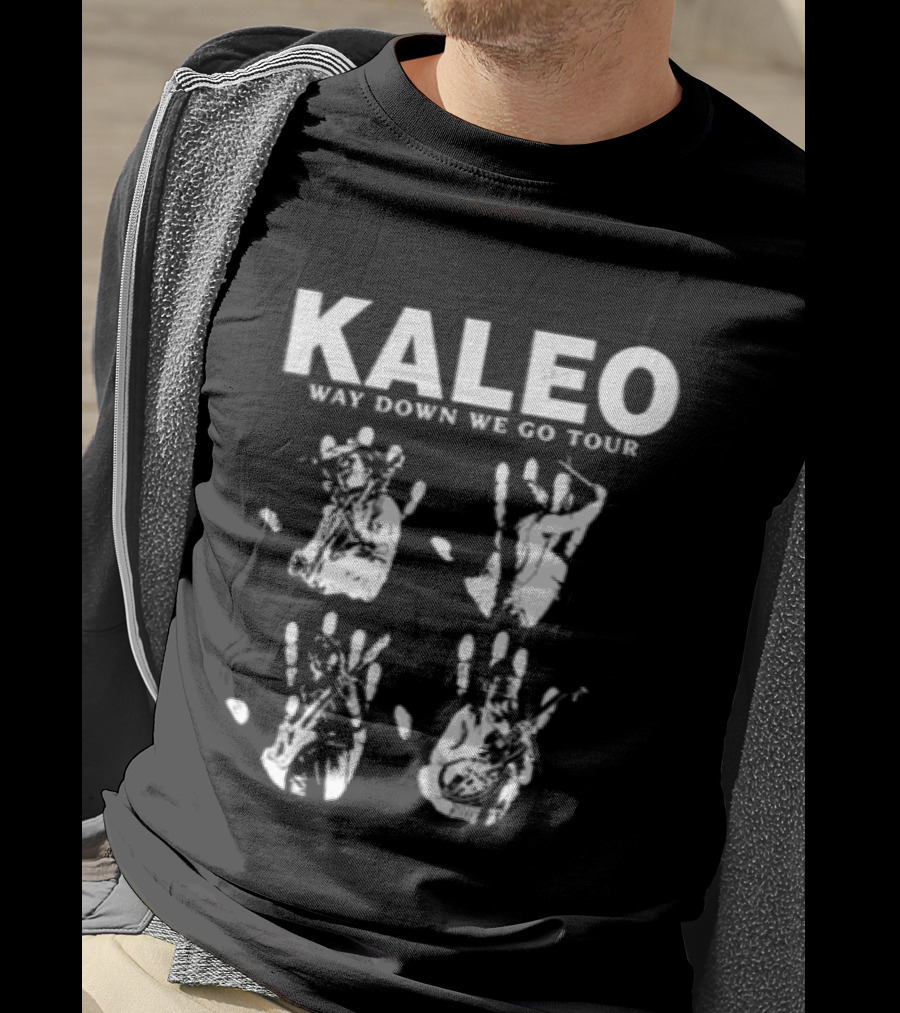 Kaleo Way Down We Go Tour 10 Year Anniversary 2026 2027 Handprint T-Shirt