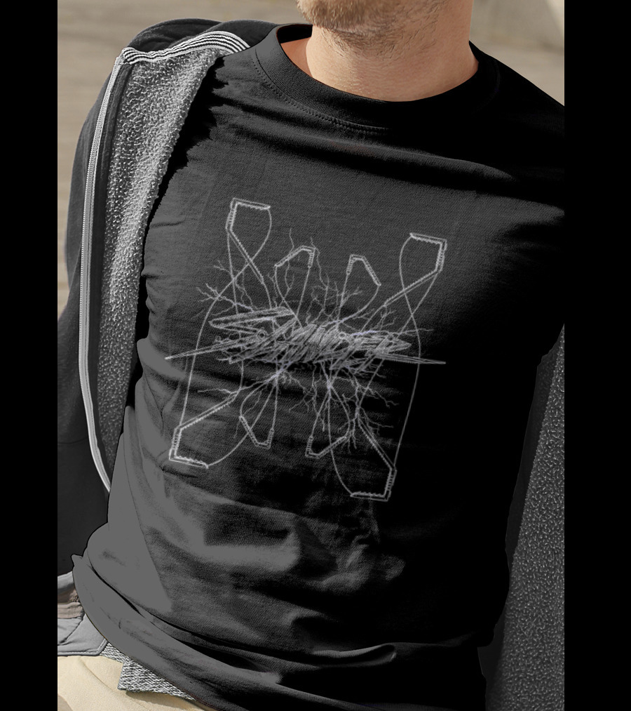 Slander Store Neural Net Abstract Fractal T-Shirt