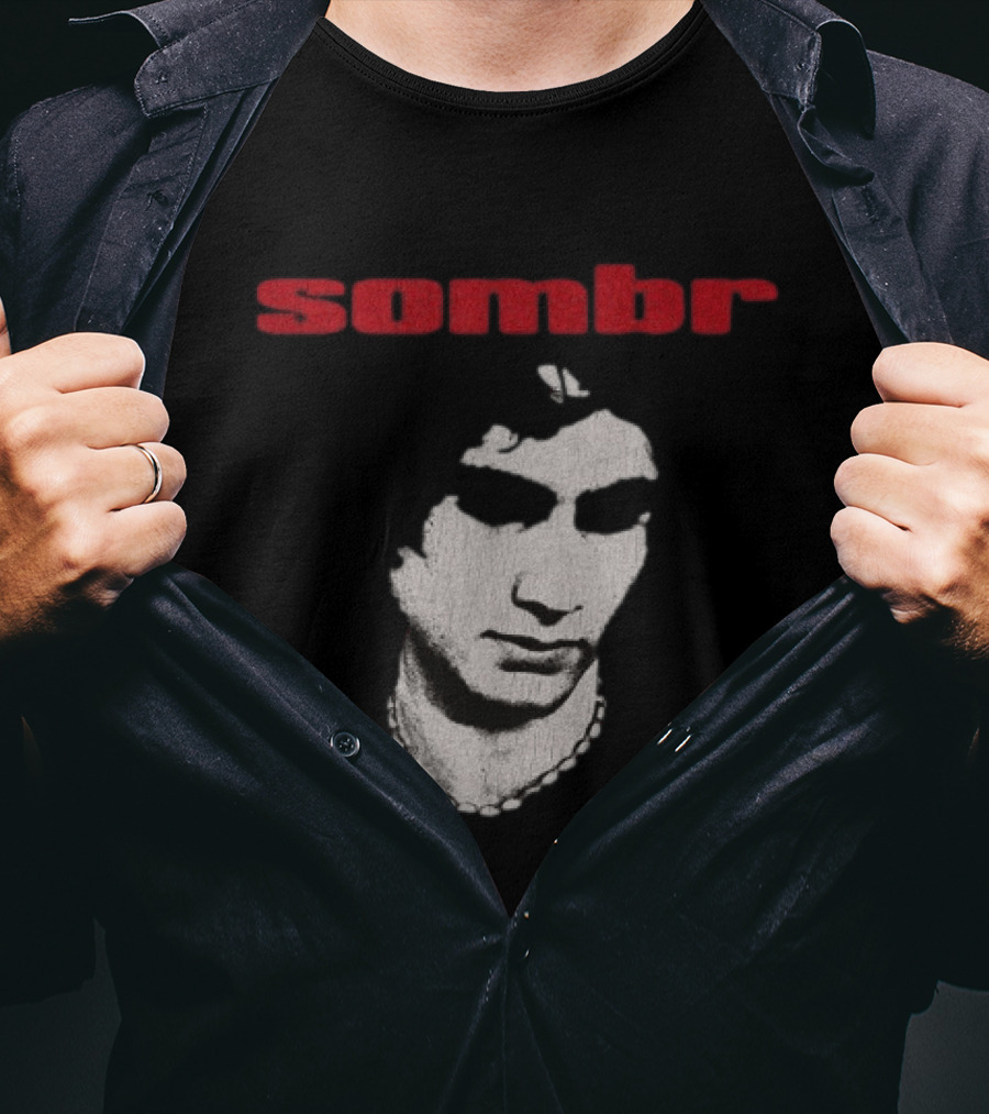 Sombr Store 2026 You Are The Reason Dateback Tour Necklace Face T-Shirt