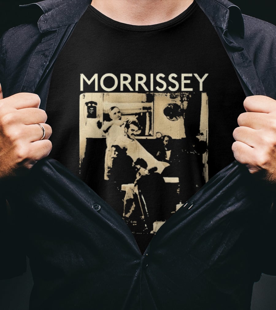Morrissey Barbershop Scene 2026 Tour T-Shirt