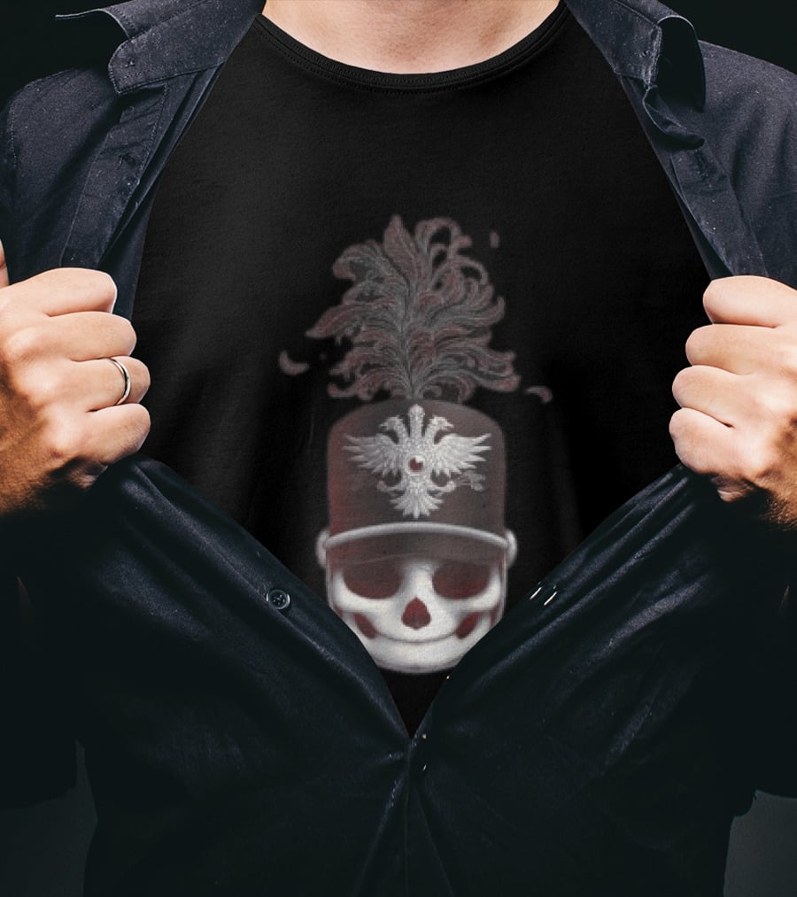 My Chemical Romance Black Parade Skeleton Marching Band Helmet T-Shirt