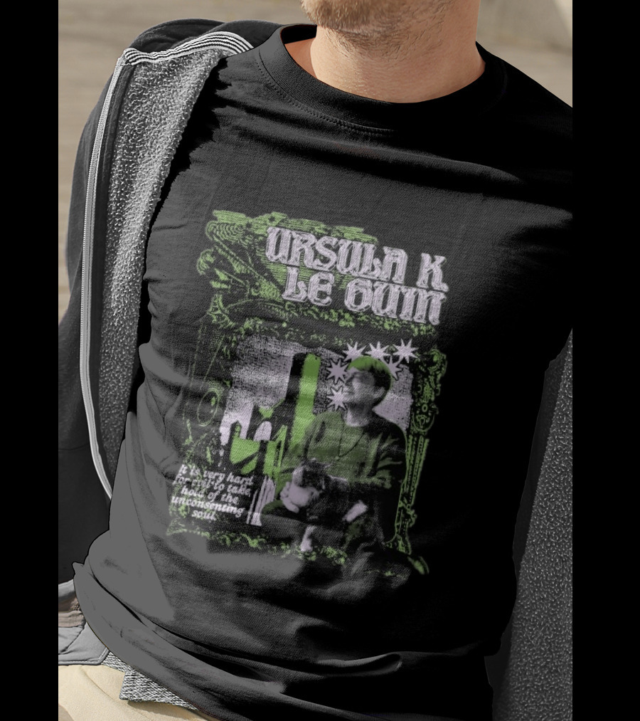 Ursula K. Le Guin It Is Very Hard For Evil To Take Hold Of The Unconsenting Soul Vintage Frame T-Shirt
