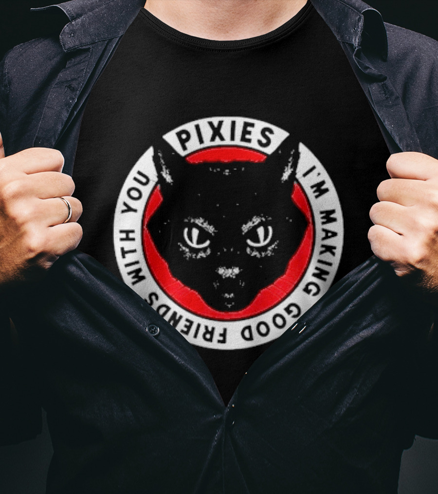 Pixies I'm Making Good Friends With You Cat T-Shirt