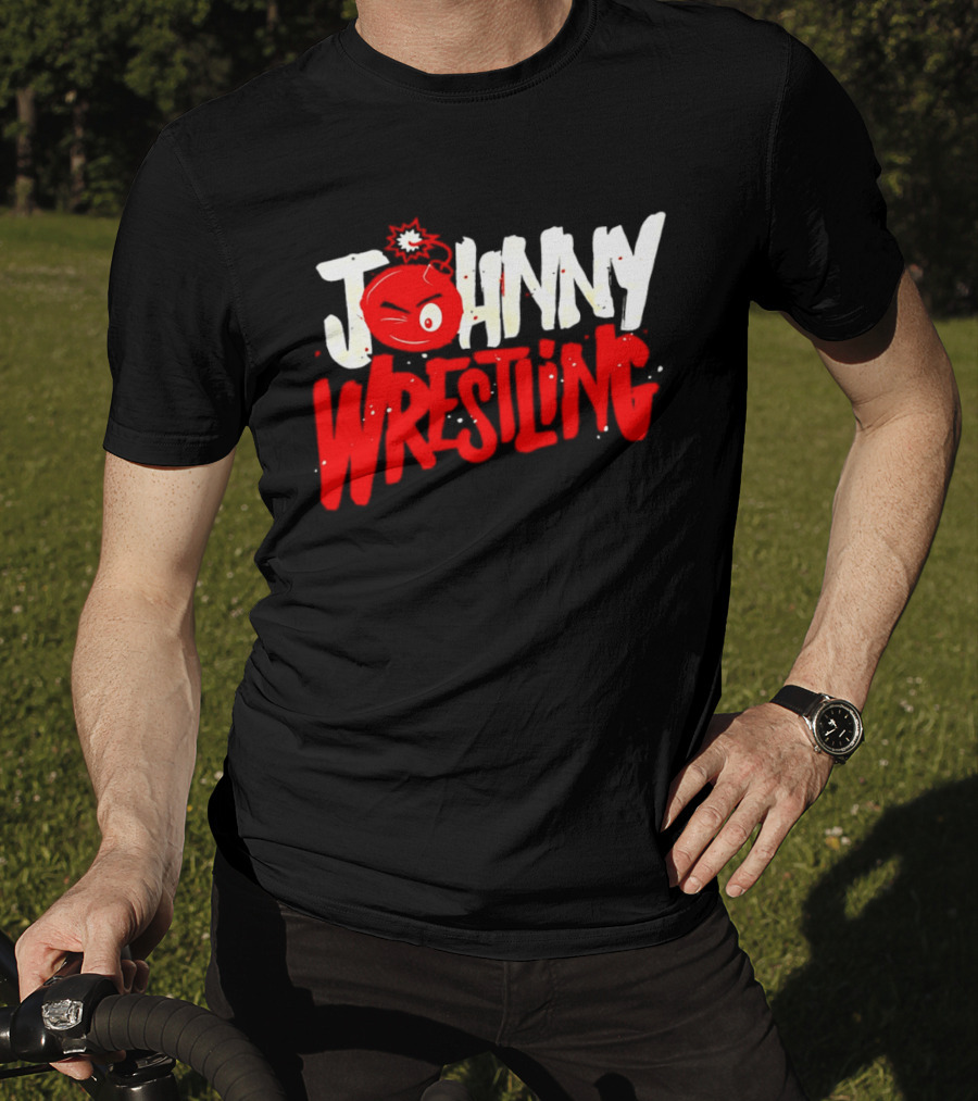 Johnny Wrestling Boom WWE Winking Bomb T-Shirt