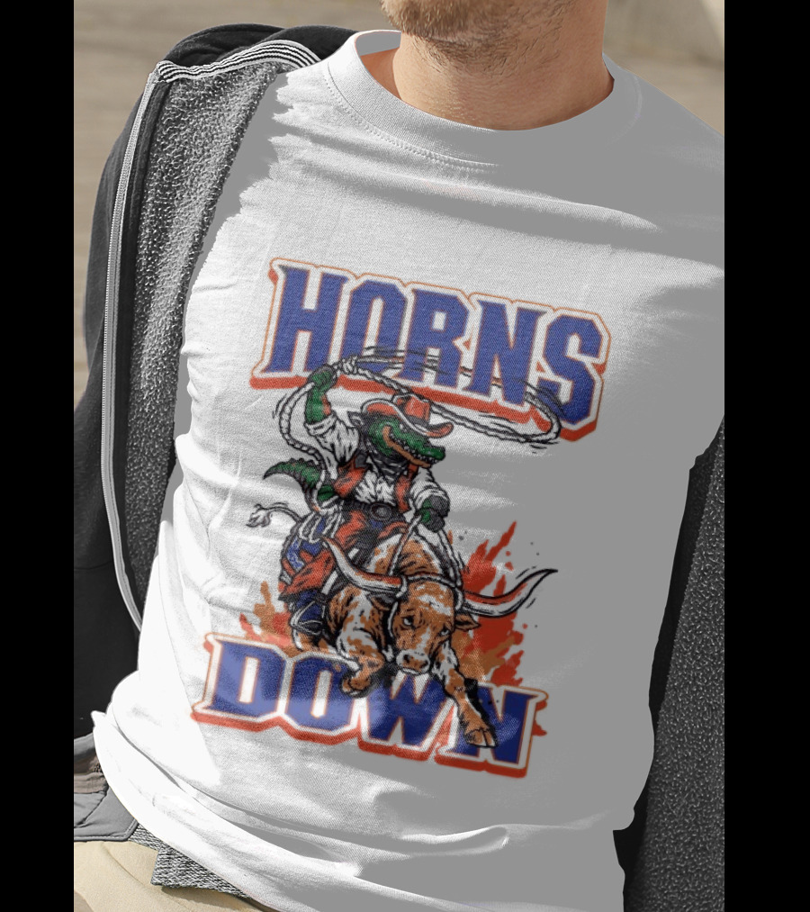 Florida Gators Horns Down Texas Longhorns Rodeo Rivalry T-Shirt