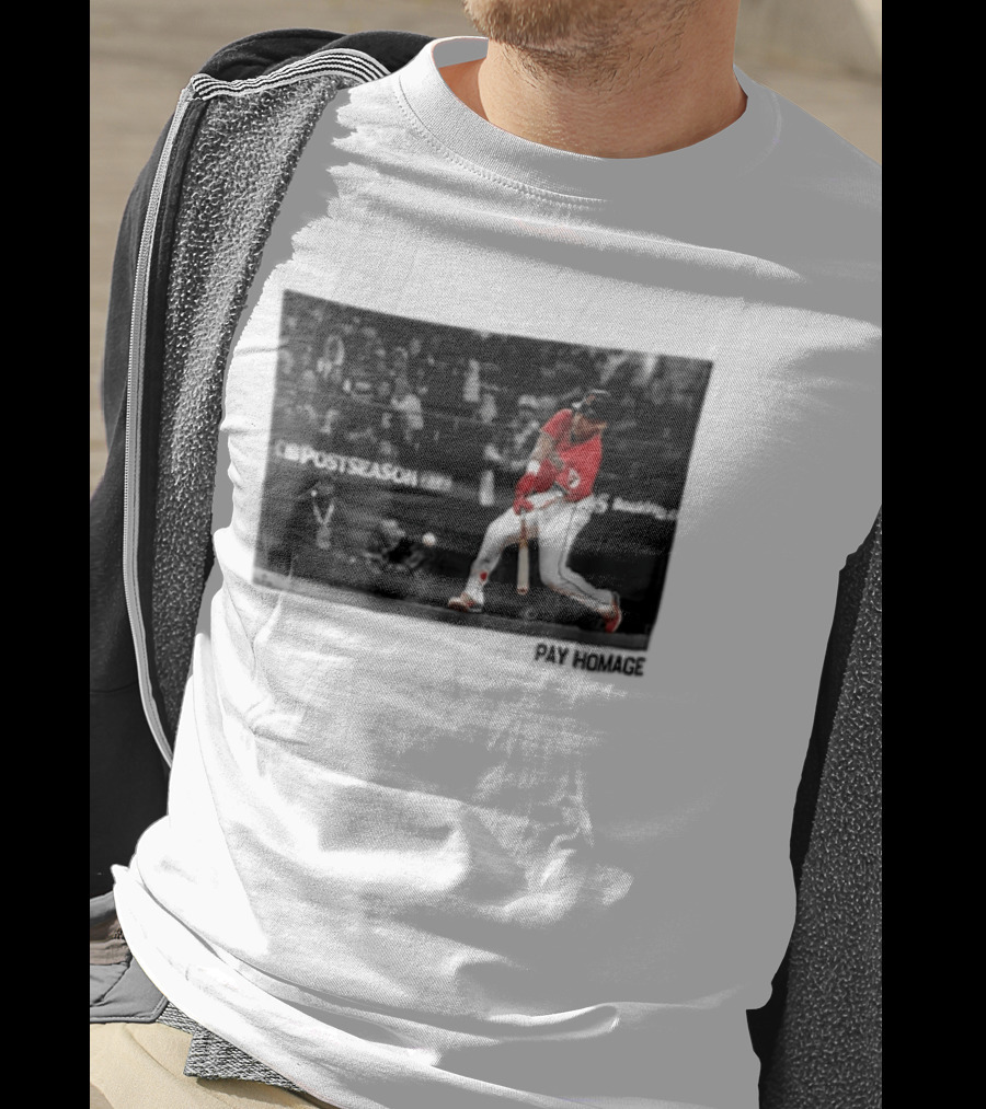 Cleveland Baseball Pay Homage Postseason Action T-Shirt