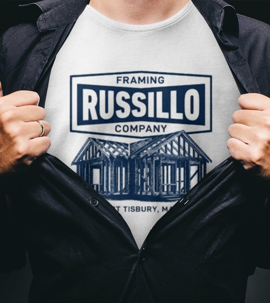 Russillo Framing Company West Tisbury Mass Building T-Shirt