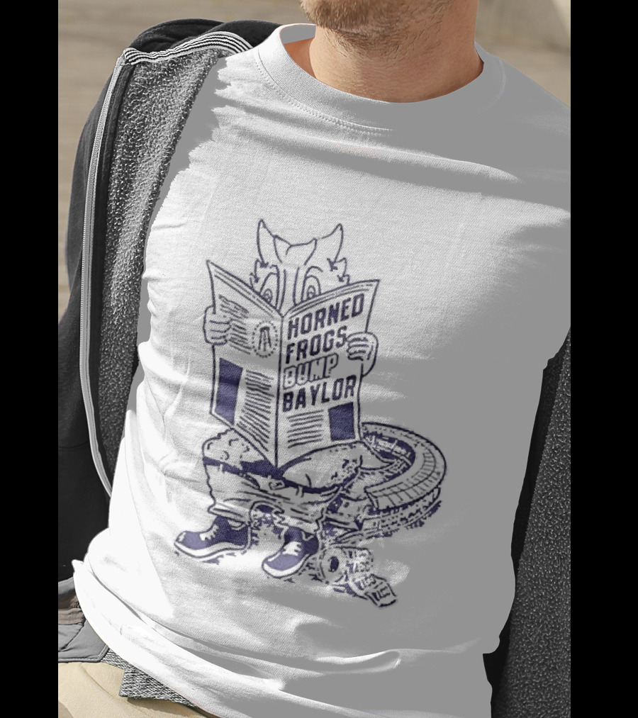 TCU Horned Frogs Dumped Baylor Newspaper Frog T-Shirt