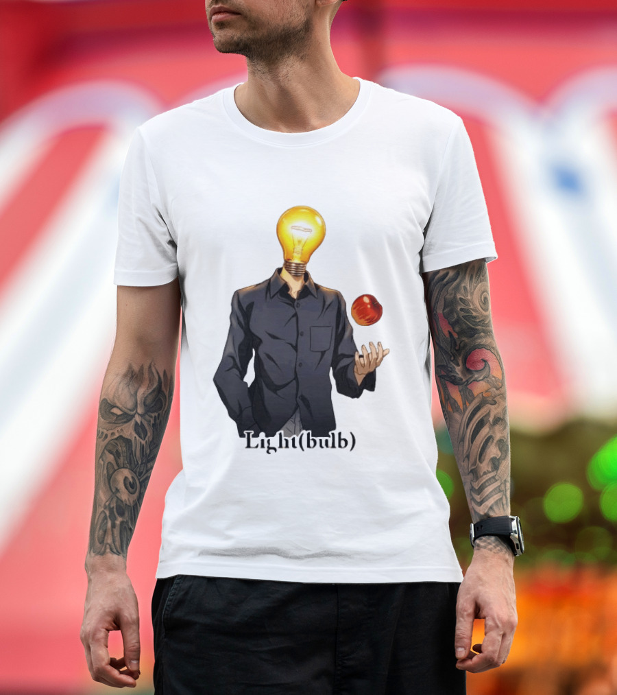 Yagami Raito Lightbulb Apple Interaction T-Shirt