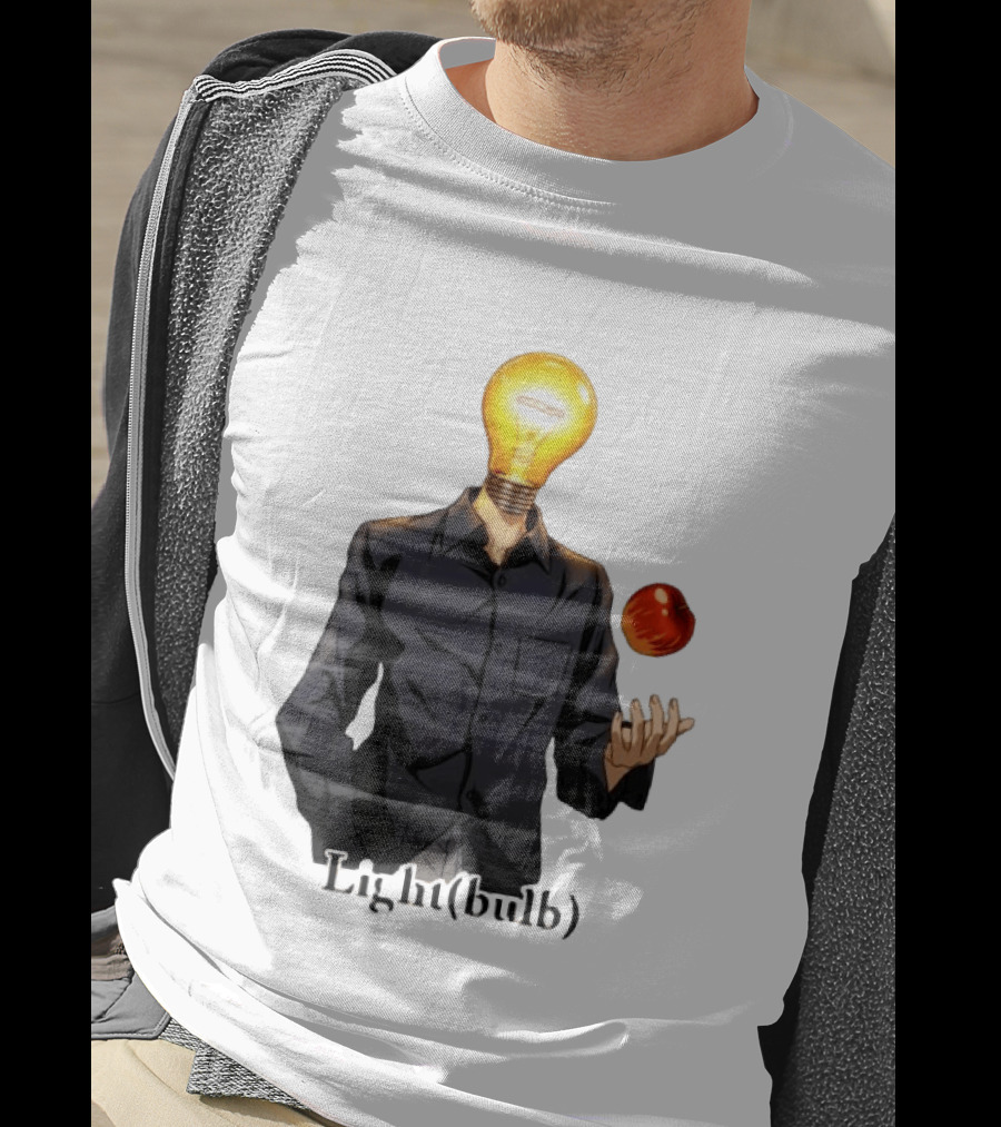 Yagami Raito Lightbulb Apple Interaction T-Shirt
