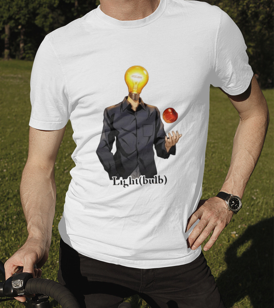 Yagami Raito Lightbulb Apple Interaction T-Shirt