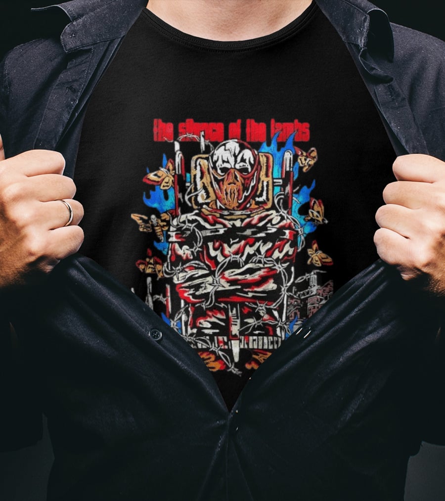 Warren Lotas The Silence Of The Lambs Masked Figure Restraint Flames T-Shirt
