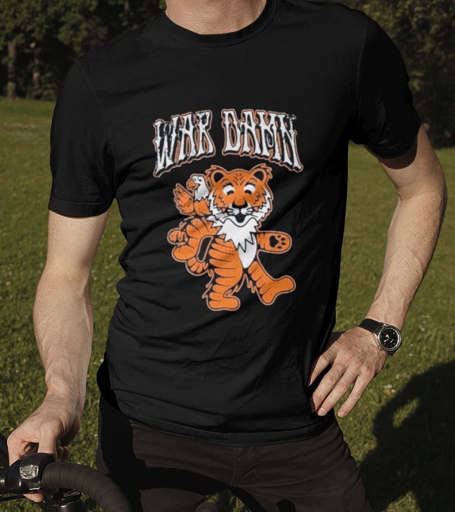 Auburn Tigers War Damn Tiger And Eagle T-Shirt