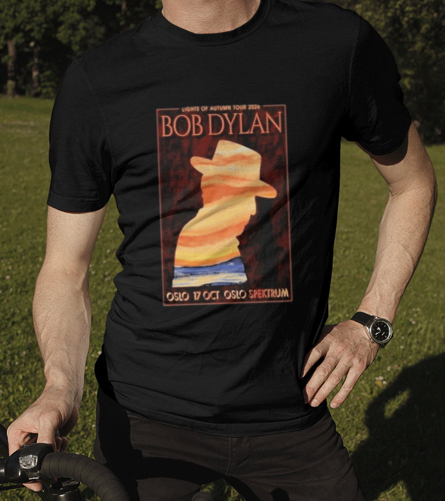 Bob Dylan Lights Of Autumn Tour 2026 Oslo Spektrum October 17 T-Shirt