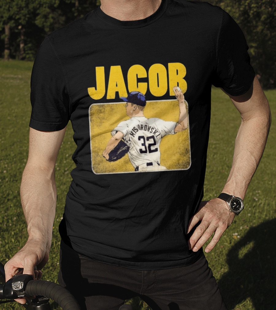 Jacob Misiorowski 32 Milwaukee Brewers Baseball Player Highlight T-Shirt