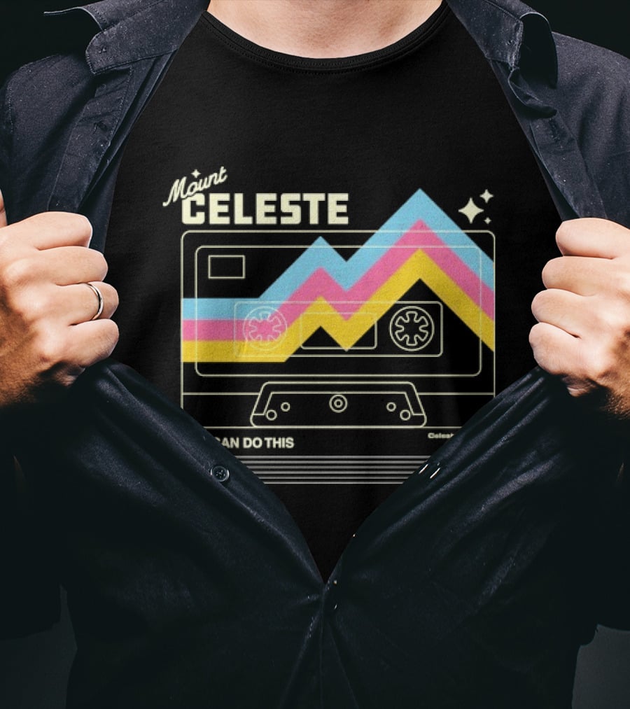 Mount Celeste You Can Do This Retro Cassette Tape T-Shirt