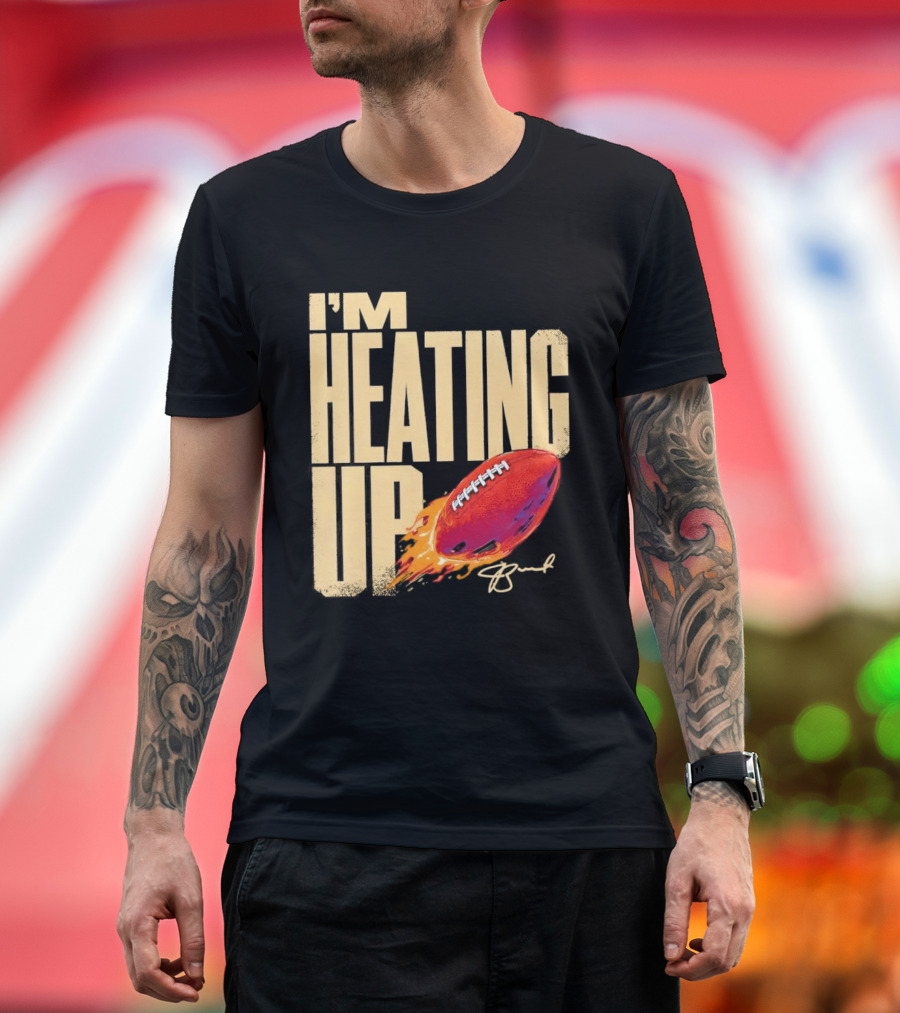 I'm Heating Up Jameis Winston New York Giants Stacked Football T-Shirt