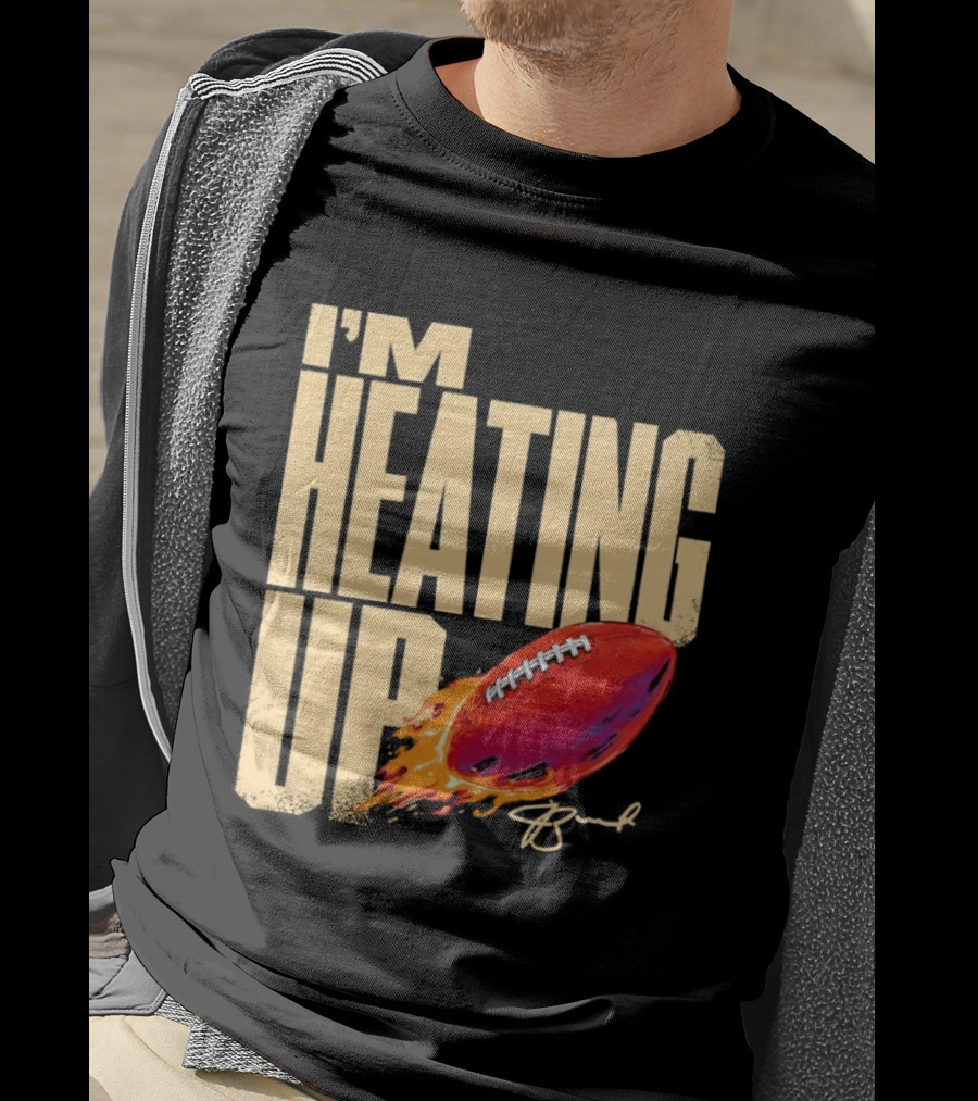 I'm Heating Up Jameis Winston New York Giants Stacked Football T-Shirt