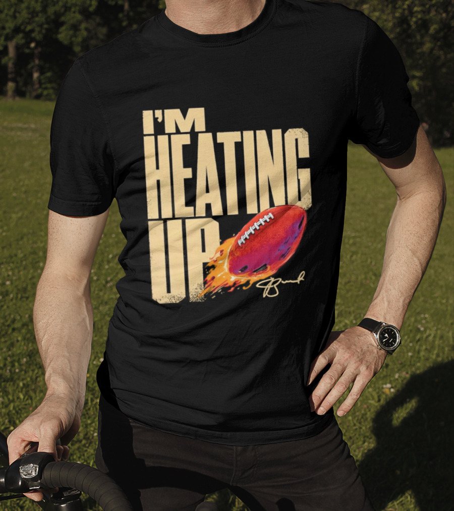 I'm Heating Up Jameis Winston New York Giants Stacked Football T-Shirt