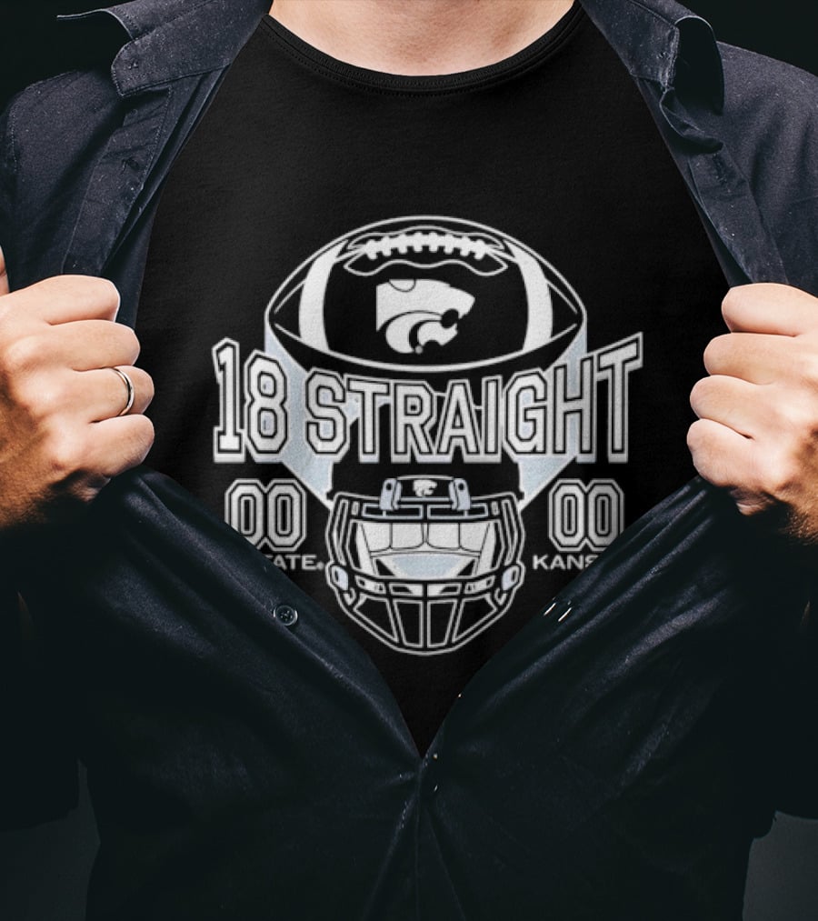 K State Wildcats Football 18 Straight Wins Over Kansas Jayhawks T-Shirt