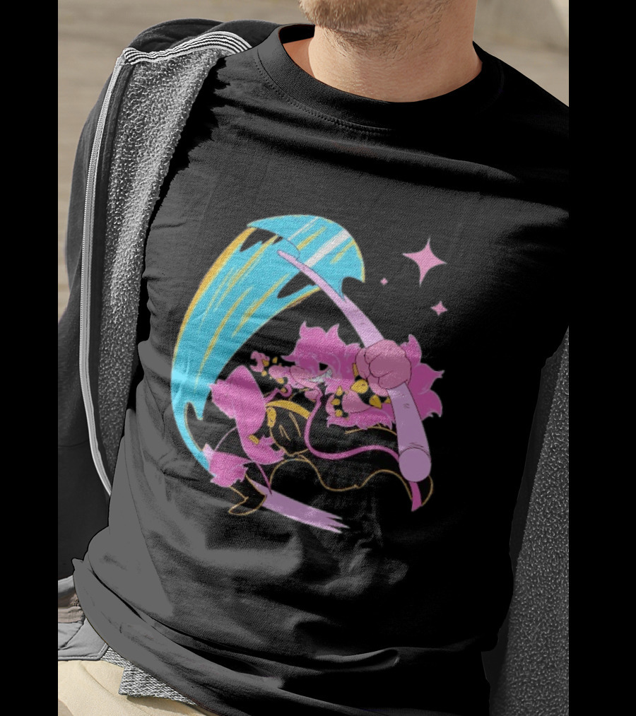 Deltarune Rudebuster Axe Character Slash Attack T-Shirt