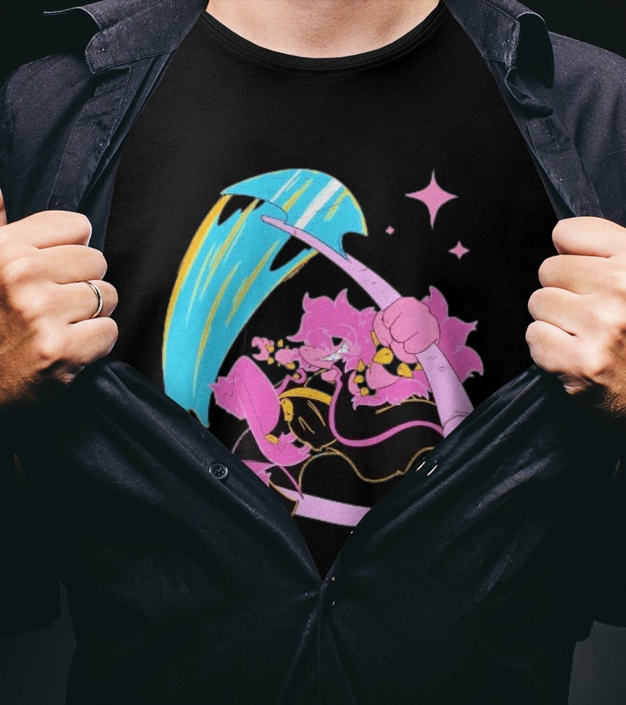 Deltarune Rudebuster Axe Character Slash Attack T-Shirt
