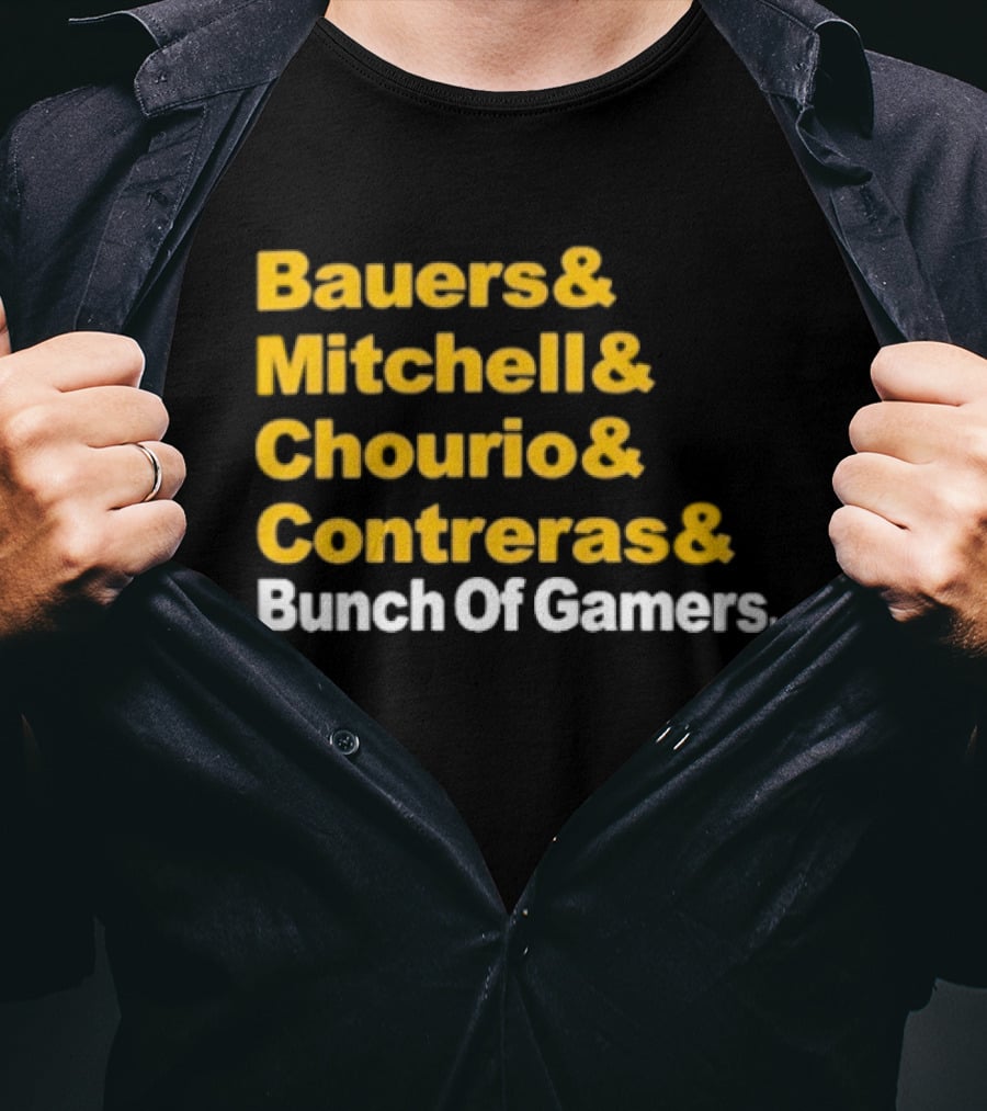 Milwaukee Brewers Bauers Mitchell Chourio Contreras Bunch Of Gamers T-Shirt