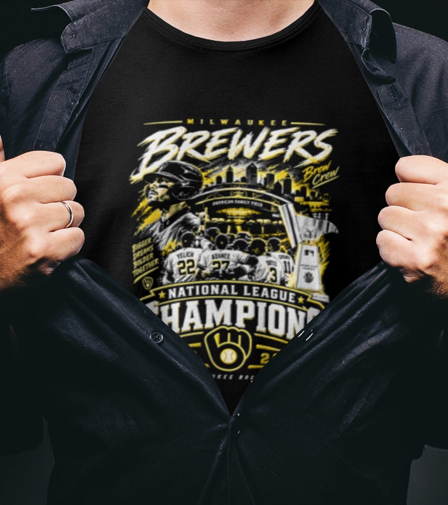 Milwaukee Brewers 2026 National League Champions MLB T-Shirt