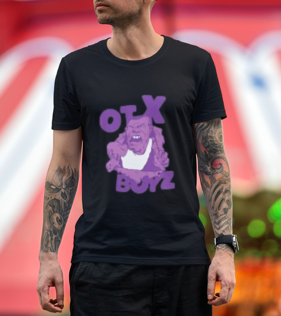 OTX Boyz Purple Character Geezy World Store Breakout T-Shirt