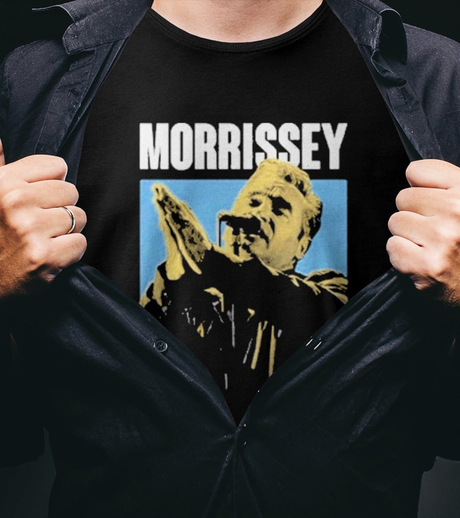 Morrissey Pop Praise Iconic Clapping Microphone T-Shirt