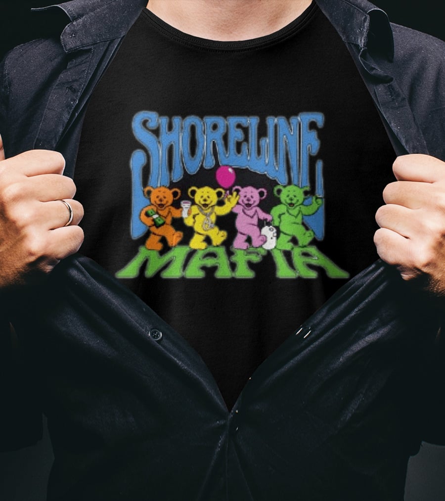 Shoreline Mafia Gummy Bear Crew Pullover Geezy World Store T-Shirt