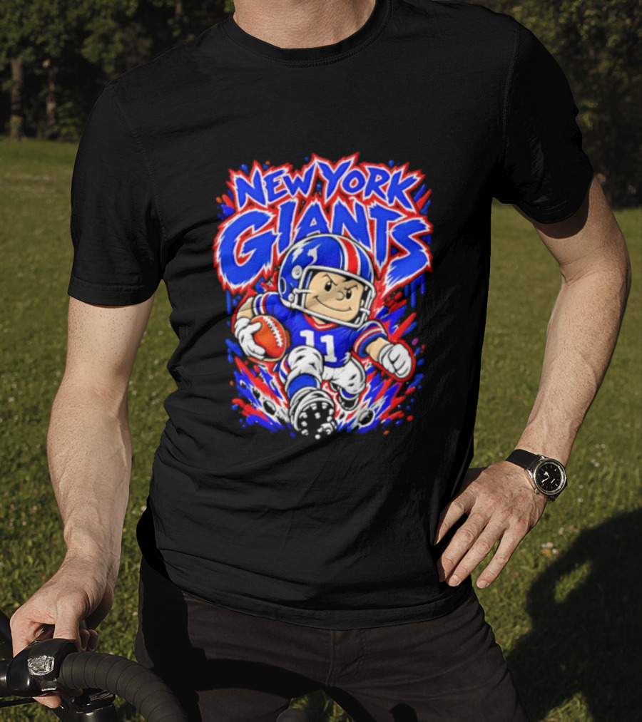 New York Giants Cartoon Player Number 11 Football NFL T-Shirt