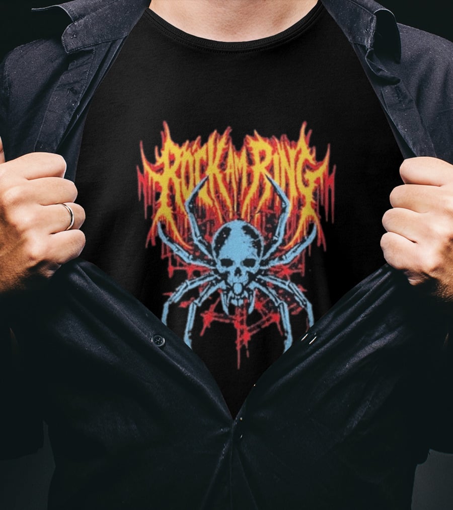 Original Rock Am Ring Spider Skull Exclusive Merchandise T-Shirt