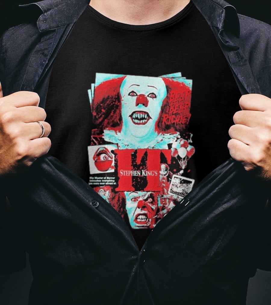 Stephen King's IT Beep Beep Richie Pennywise And Nightmare In Derry T-Shirt