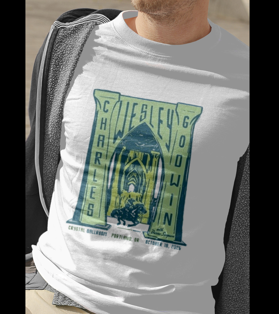 Charles Wesley Godwin With Danno Simpson Crystal Ballroom Portland OR October 18 2026 T-Shirt