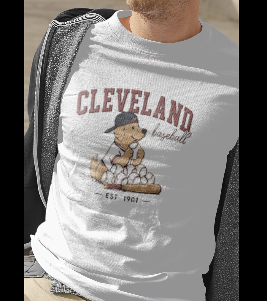 Cleveland Golden Retriever Baseball Est 1901 T-Shirt