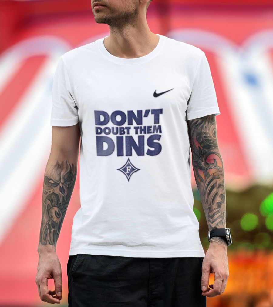 Nike Don't Doubt Them Dins Furman Paladins Purple Diamond T-Shirt